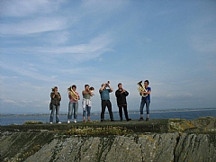 Ut mot havet var jo ein passande melodi å spela her